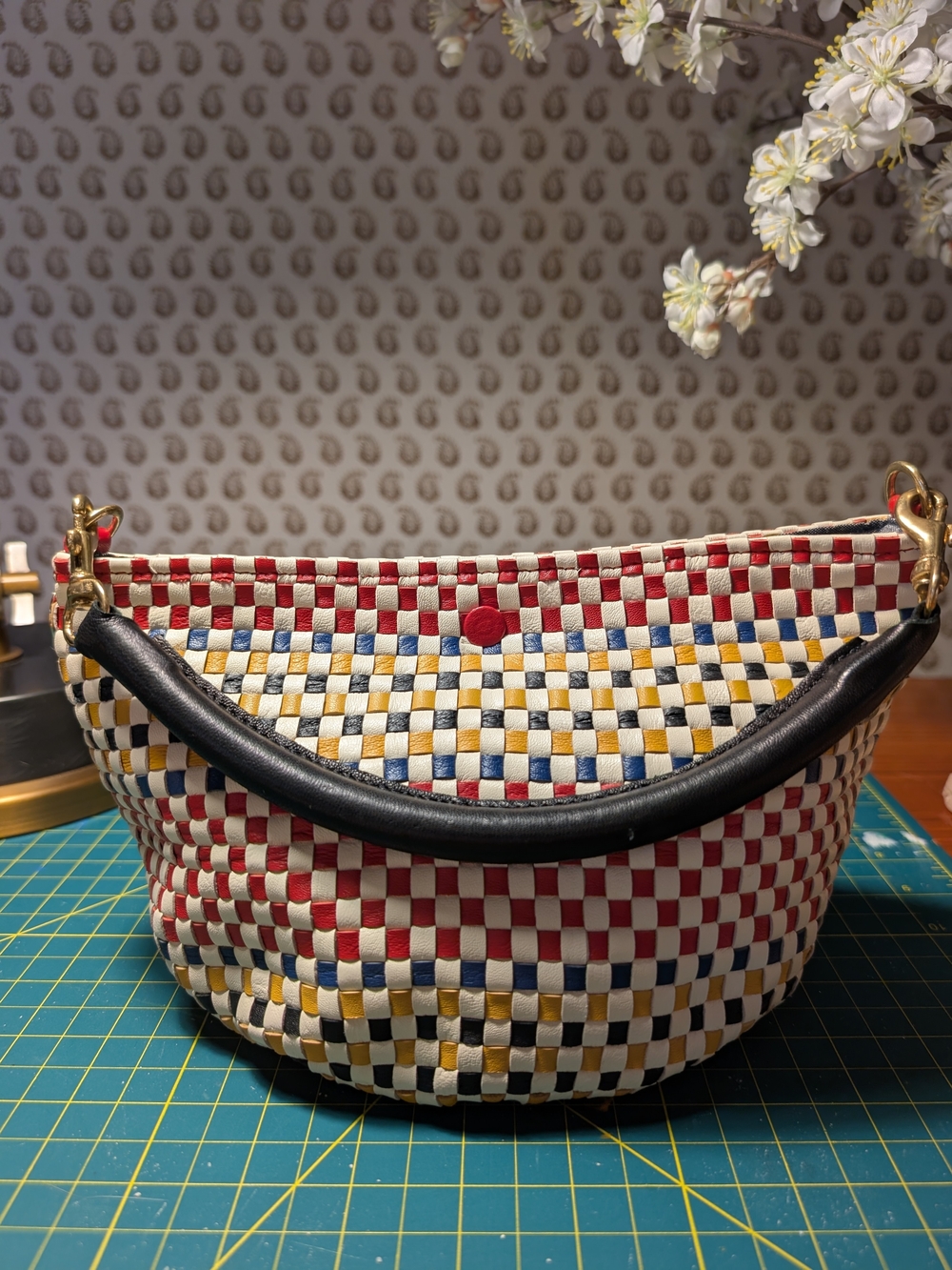 Clare V. Fifi Bag In Multi Plaid
